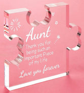 Aunt Small Puzzle Acrylic Plaque